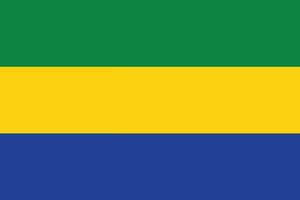 Gabon drapeau conception forme. drapeau de Gabon forme vecteur