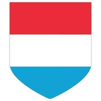 Luxembourg drapeau forme. drapeau de Luxembourg conception forme vecteur