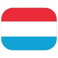 Luxembourg drapeau forme. drapeau de Luxembourg conception forme vecteur