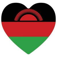 drapeau de Malawi conception forme. Malawi drapeau forme. vecteur