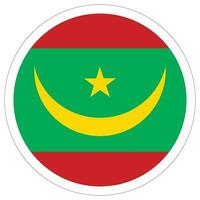 Mauritanie drapeau conception forme. drapeau de Mauritanie conception forme vecteur