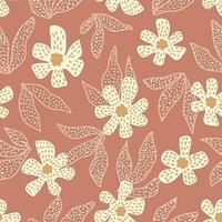 motif floral sans couture. conception vectorielle pour papier, couverture, décoration intérieure en tissu. vecteur