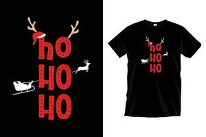 ho ho ho. Noël t chemise graphique conception vecteur