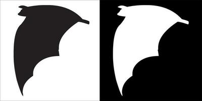 illustration, vecteur graphique de hibou noir et blanc couleur, avec transparent Contexte