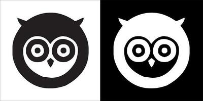 illustration vecteur graphique de hibou, noir et blanc Couleur avec transparent Contexte