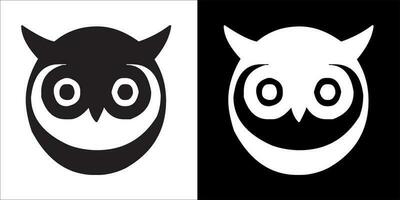 illustration vecteur graphique de hibou, noir et blanc Couleur avec transparent Contexte