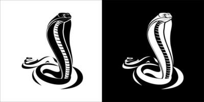 illustration, vecteur graphique de serpent icône, noir et blanc Couleur sur transparent Contexte