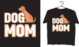 conception de tshirt maman chien vecteur