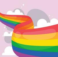 lgbt drapeau Couleur communauté gay et lesbienne vecteur