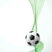 conception de modèle de football, bannière de football, conception de mise en page sportive, thème vert, illustration vectorielle vecteur