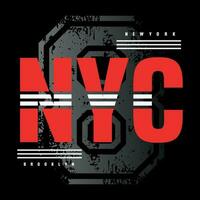 Nouveau york ville typographie conception pour t chemise vecteur