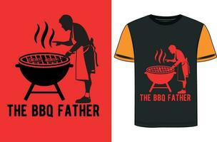 b b q T-shirt conception vecteur