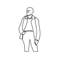 dessin homme silhouette pose conceptuel vecteur