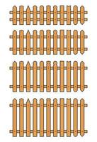 coloré contour clôture dans plat style vecteur illustration isolé sur blanc