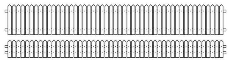 contour clôture dans plat style vecteur illustration isolé sur blanc