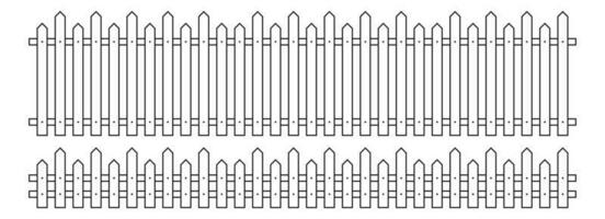 contour clôture dans plat style vecteur illustration isolé sur blanc