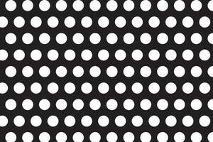 Facile abstrait jointes blanc polka point modèle sur noir Couleur Contexte. vecteur