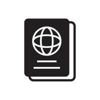 passeport icône vecteur conception illustration