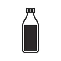 bouteille de l'eau icône. de l'alcool boisson symbole. plat vecteur illustration