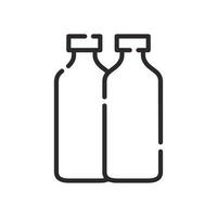 bouteille de l'eau icône. de l'alcool boisson symbole. plat vecteur illustration