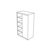 cabinet Facile ligne meubles minimaliste logo, vecteur icône illustration conception modèle