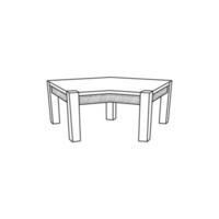 ligne Facile meubles conception de chaise, élément graphique illustration modèle vecteur
