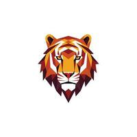 tigre logo emblème modèle mascotte symbole pour affaires ou chemise conception. vecteur