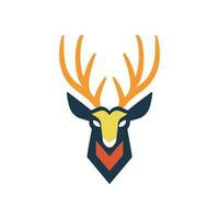 cerf animal logo illustration vecteur conception modèle