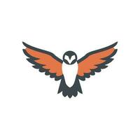 faucon, aigle, faucon oiseau logo illustration vecteur conception