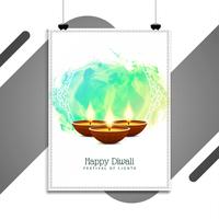 Abstrait Happy Diwali conception élégante flyer religieux vecteur