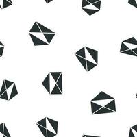 courrier enveloppe icône sans couture modèle Contexte. affaires plat vecteur illustration. email signe symbole modèle.