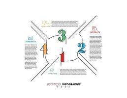 éléments de conception d'infographie d'entreprise graphique de marketing d'infochart moderne et diagrammes à barres de graphiques vecteur