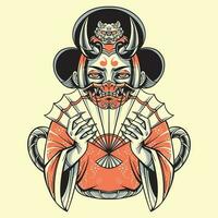 Japon geisha fille illustration vecteur art