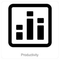 productivité et croissance icône concept vecteur