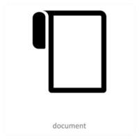document et papier icône concept vecteur
