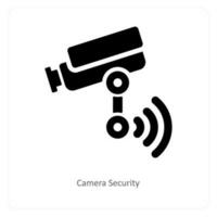 caméra Sécurité et surveillance icône concept vecteur