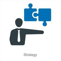 stratégie et Planification icône concept vecteur