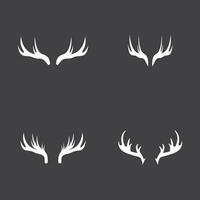 cerf bois logo modèle illustration conception vecteur