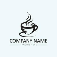 modèle de logo de tasse à café vecteur