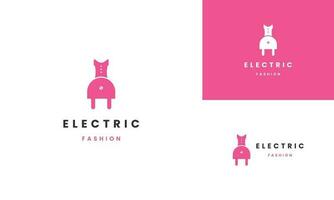 électrique robe logo conception moderne concept vecteur