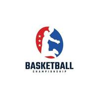 basketball club logo conception inspiration. basketball club emblème vecteur