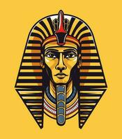 égyptien d'or pharaon vecteur agrafe art illustration