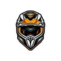 motocross logo casque vecteur agrafe art illustration