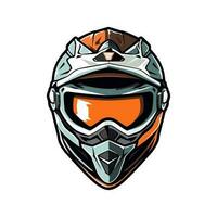 motocross logo casque vecteur agrafe art illustration