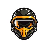 motocross logo casque vecteur agrafe art illustration