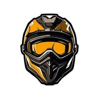 motocross logo casque vecteur agrafe art illustration