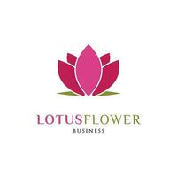 lotus fleur icône logo conception modèle vecteur