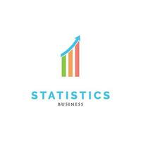 statistique icône logo conception modèle vecteur