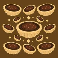 mini Chocolat tartelette vecteur illustration pour graphique conception et décoratif élément