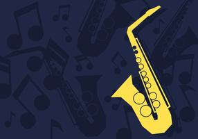Illustration vectorielle de saxophone